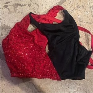 Red and black Dance costume